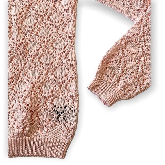 NWT Rachel Comey Bassi‎ Top - pink lace knit , Size S - Picture 8 of 13